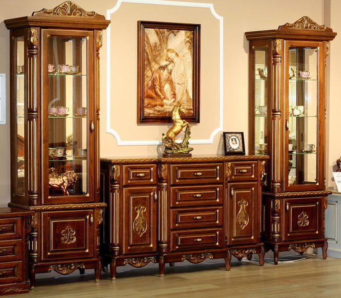 Креденс "Monro Maxi Gold" з масиву дереву дуб 1046 фото