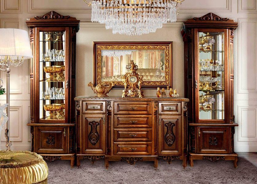 Креденс "Monro Maxi Gold" з масиву дереву дуб 1046 фото